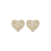 CLASSIC HEART STUDS, MEDIUM