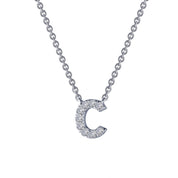 LETTER C PENDANT NECKLACE