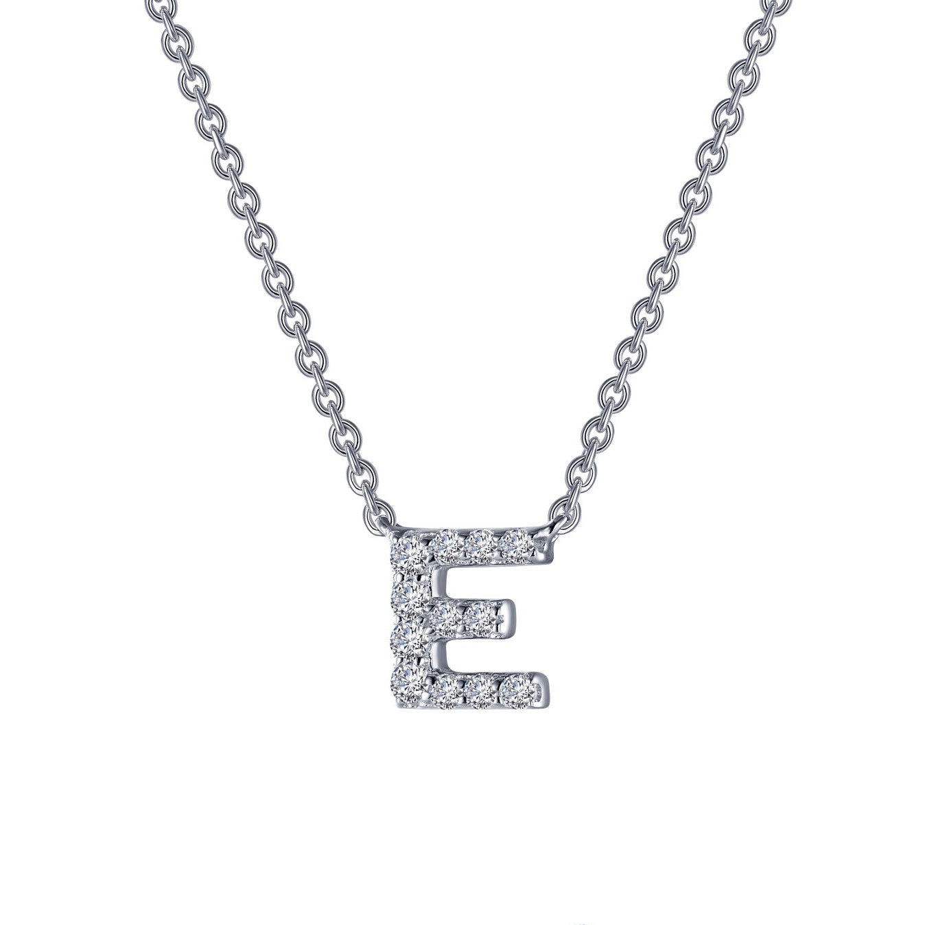 LETTER E PENDANT NECKLACE