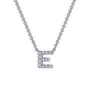 LETTER E PENDANT NECKLACE