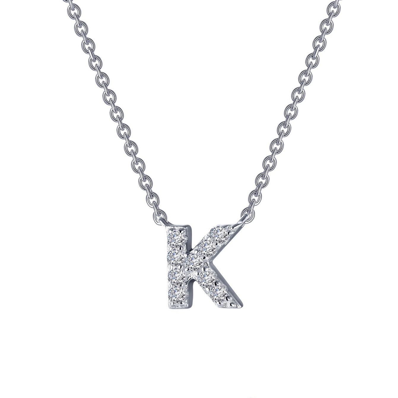 LETTER K PENDANT NECKLACE