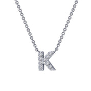 LETTER K PENDANT NECKLACE