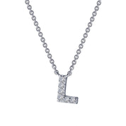 LETTER L PENDANT NECKLACE