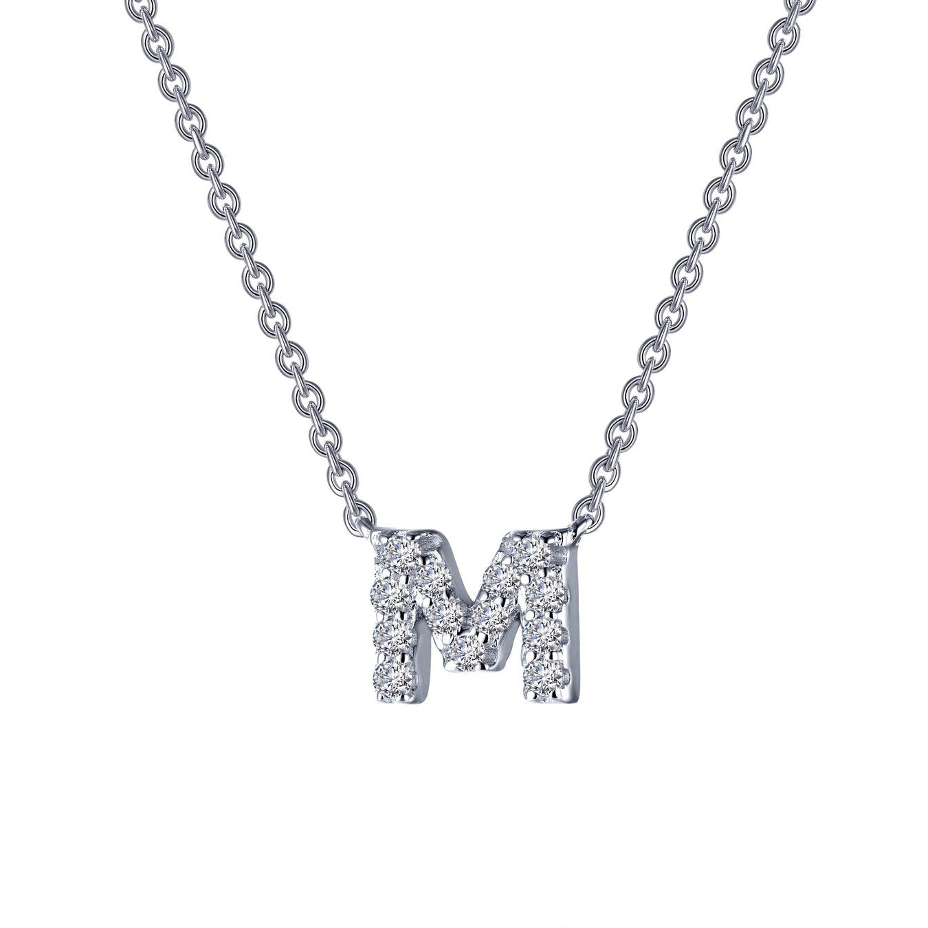 LETTER M PENDANT NECKLACE
