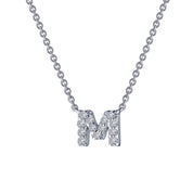 LETTER M PENDANT NECKLACE