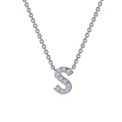 LETTER S PENDANT NECKLACE