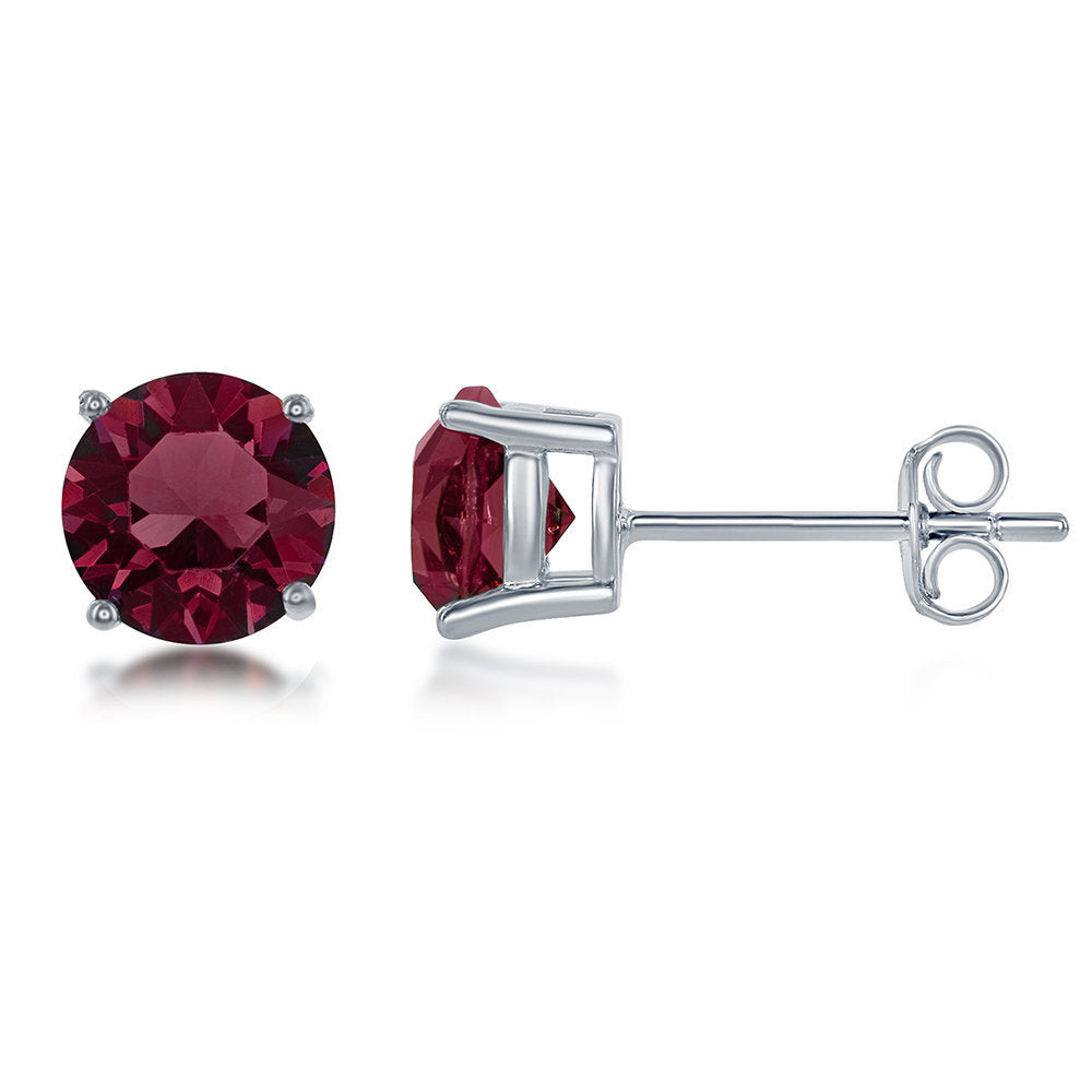 JANUARY BIRTHSTONE SWAROVSKI STUD EARRINGS