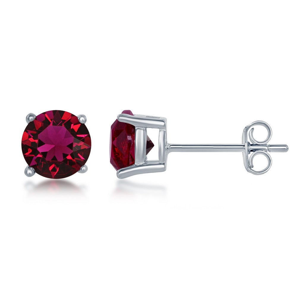 JULY BIRTHSTONE SWAROVSKI STUD EARRINGS