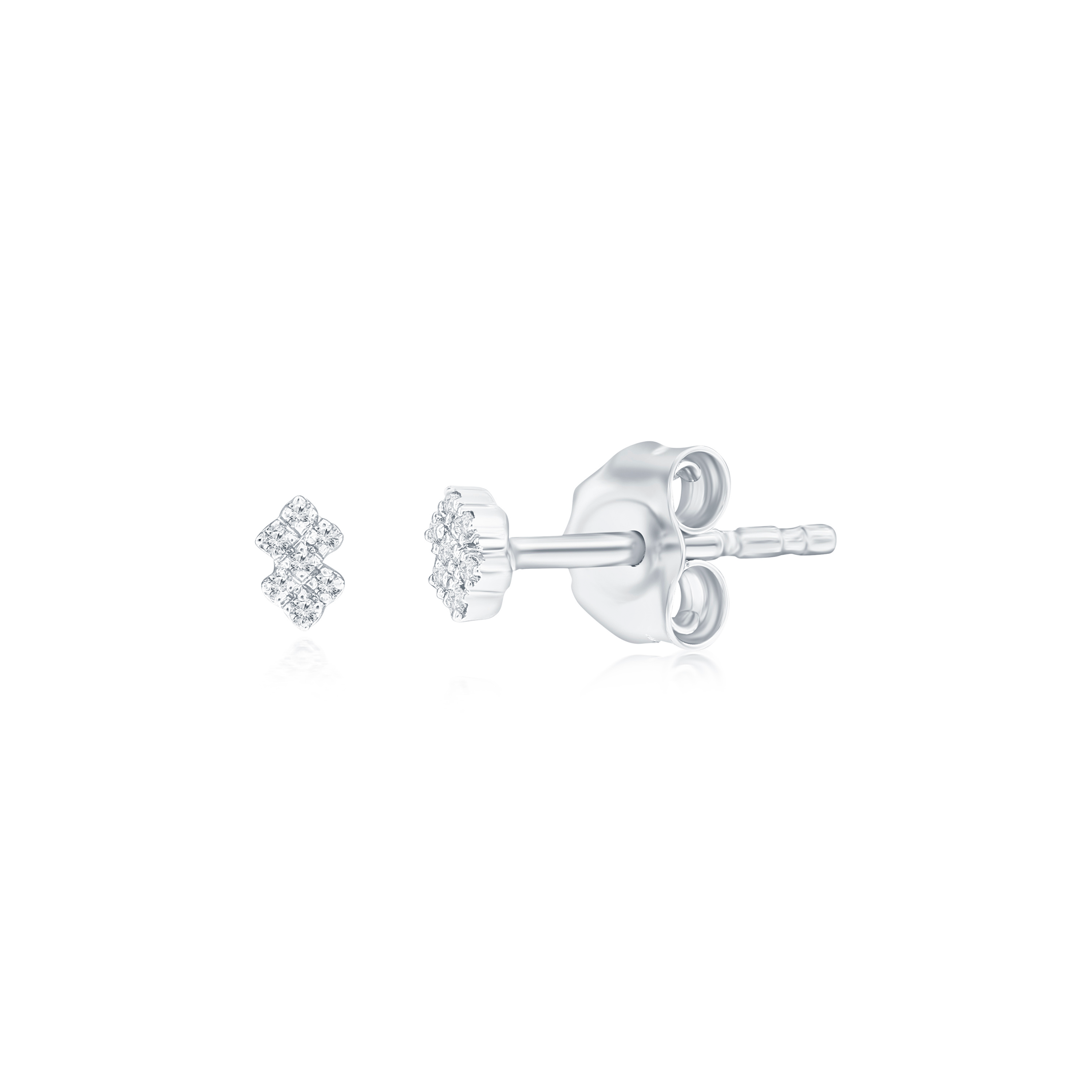 CLUSTER DIAMOND STUDS, MINI