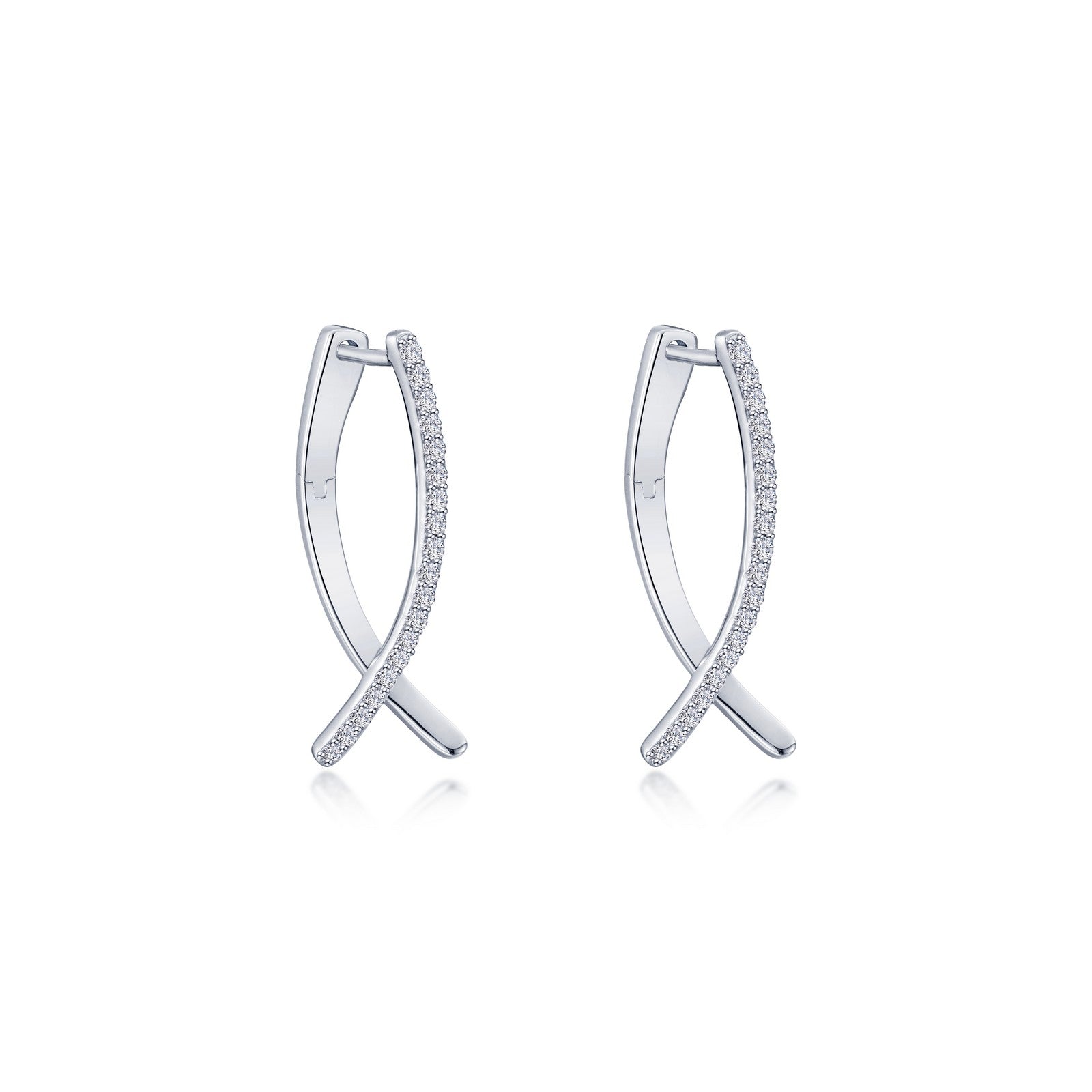 CROSSOVER FISH EARRINGS, SMALL