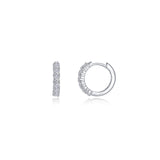 SILVER HUGGIE EARRINGS, MINI