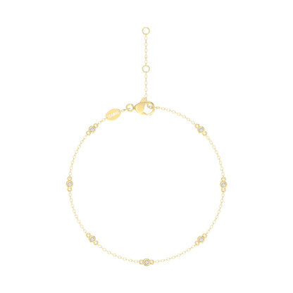 Pulsera de diamantes de 7 piedras