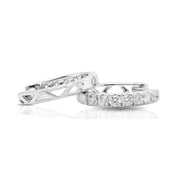 DIAMOND HUGGIE EARRINGS, MINI
