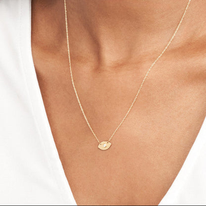 Mini Diamond Evil Eye Necklace