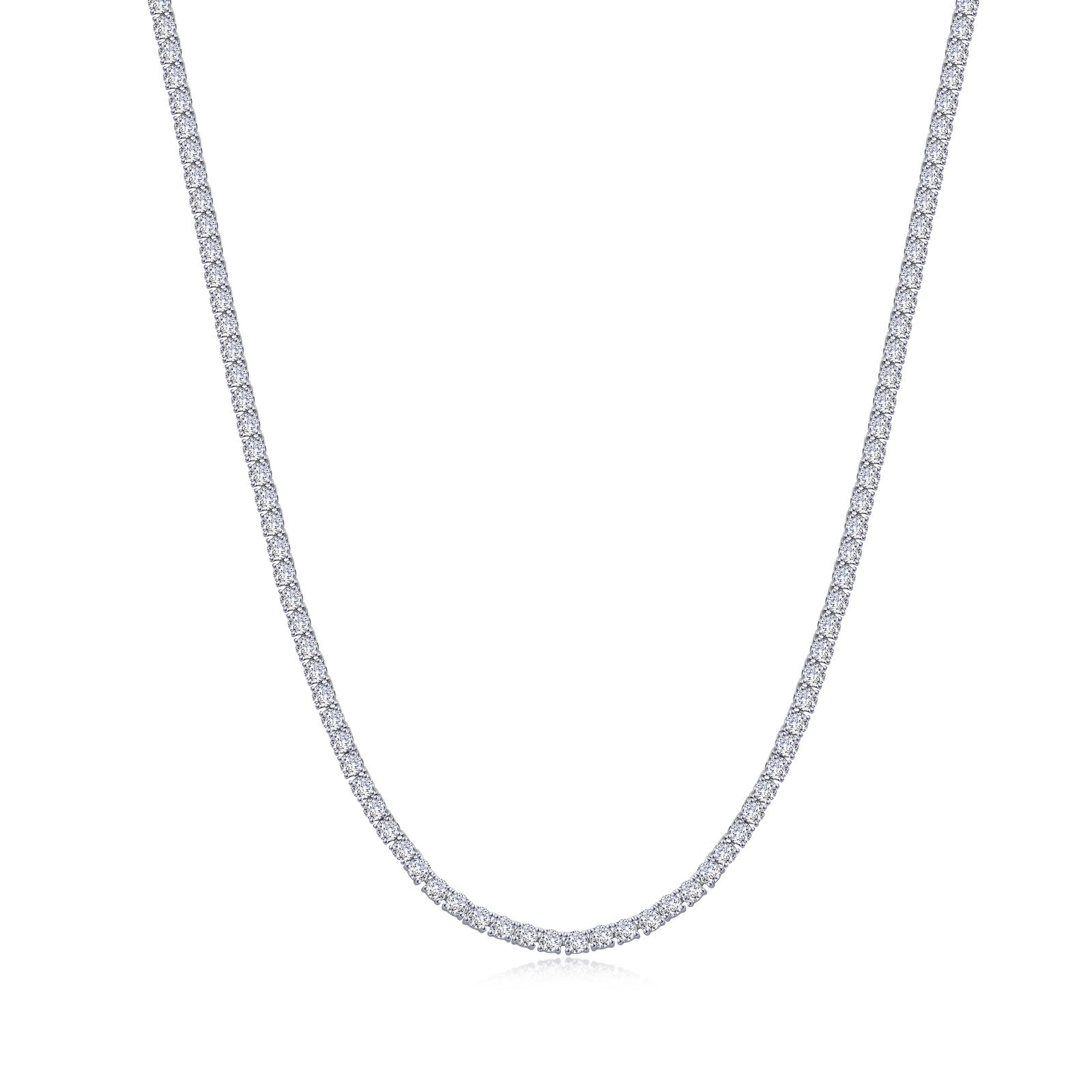 WHITE ZIRCONIA TENNIS NECKLACE