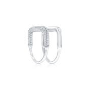 POLISHED AND MICRO PAVÉ TWO-SET BAND