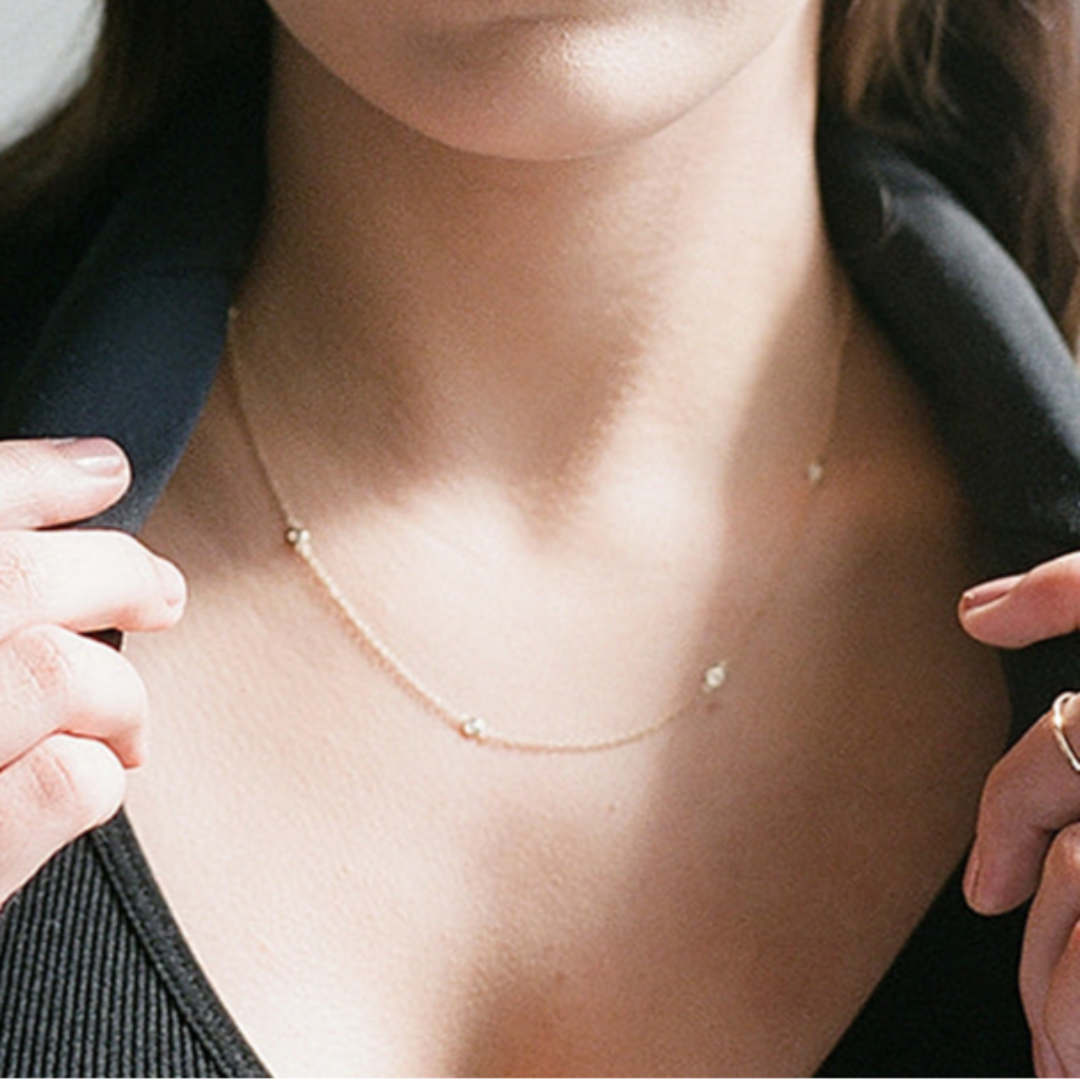 DIAMOND STATION NECKLACE