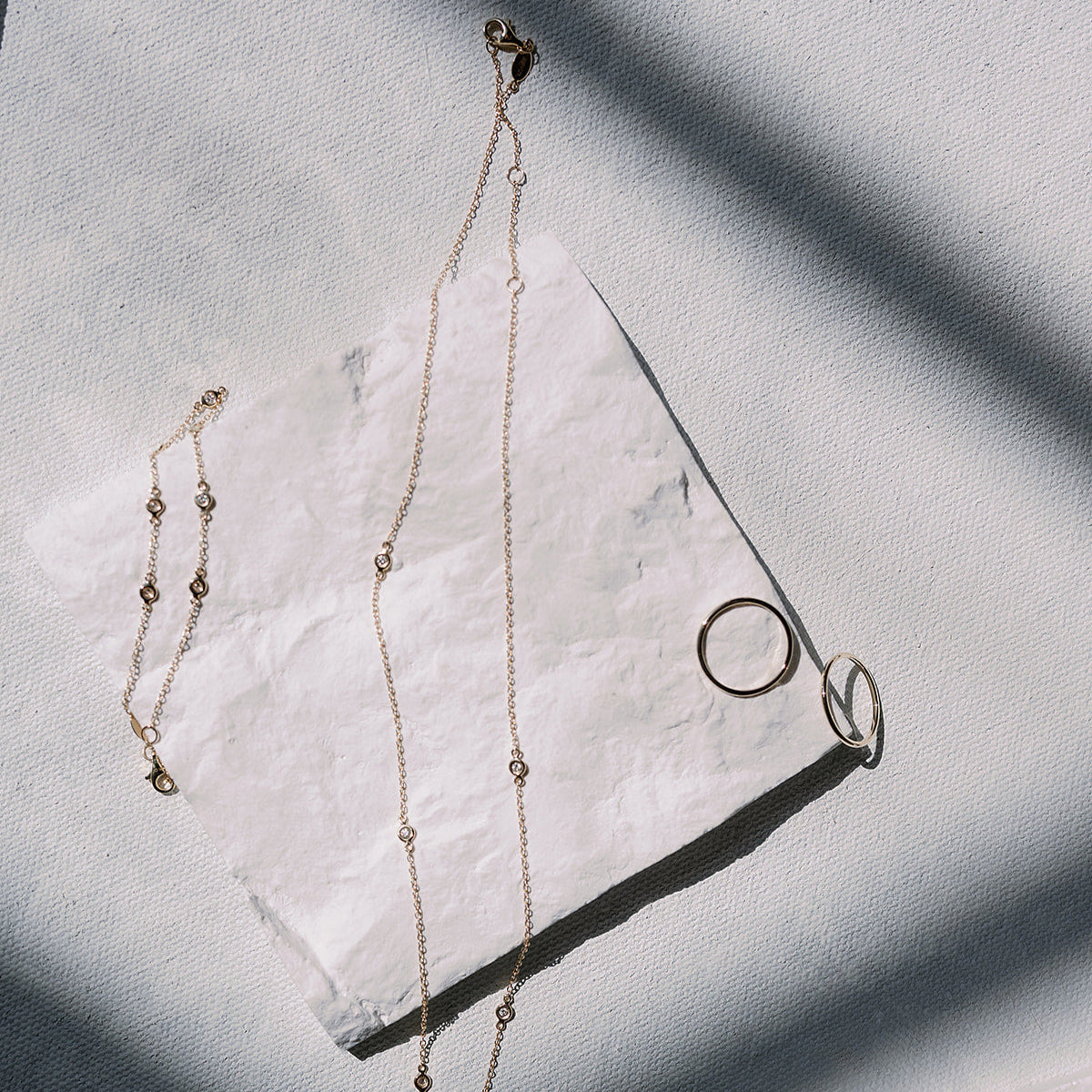 DIAMOND STATION NECKLACE