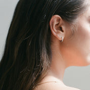 DIAMOND HUGGIE EARRINGS, MINI